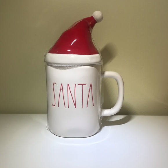 New Rae Dunn Christmas SANTA Ceramic Mug Santa Hat - Picture 2 of 3